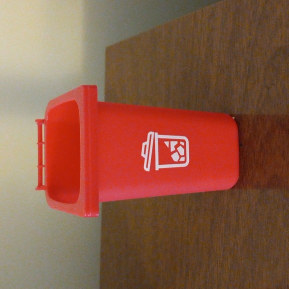 Red Waste Can Storage Container - Picture 2 of 8